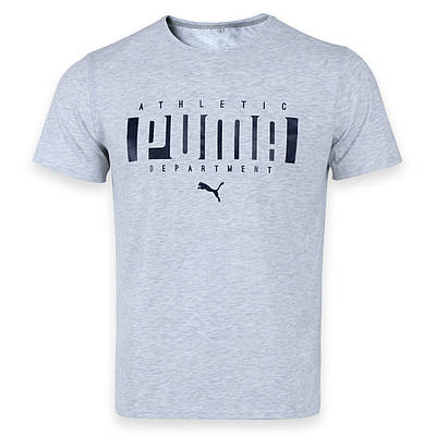 Футболка спортивна біл меланж PUMA ATHLETIC Ф-10 WTGRI L(Р) 20-912-020