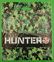 Пакет з прорізною ручкою (45*53+3)"Hunter"Леомі (50 шт)