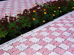 Тротуарна плитка "Змійка" кольорова 60 мм