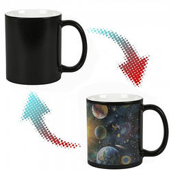 Чашка-хамелеон Планети сонячної системи, 350 мл
