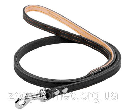 Шкіряний ремінець для собак CoLLaR (Колар) одинарний непрошиті, чорний (шир.10мм, дл.122см)