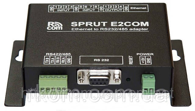 Перетворювач Ethernet на RS232/422/485 — Sprut E2COM