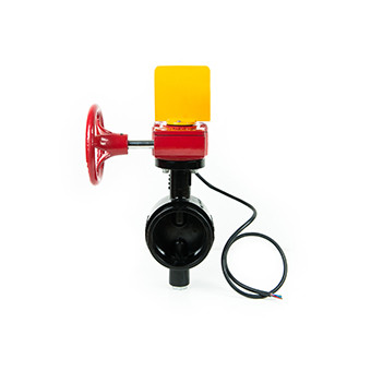 Грувлковий дисковий затвор з кінцевим вимикачем мод.204 3" DN80 (88,9 мм), APSAD, фото 1