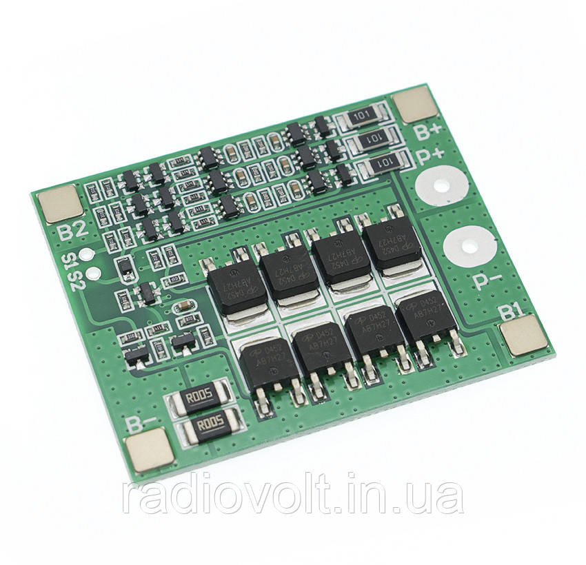 BMS 3S 25A 12,6 В Контролер заряду розряду Li-ion батарей, балансування