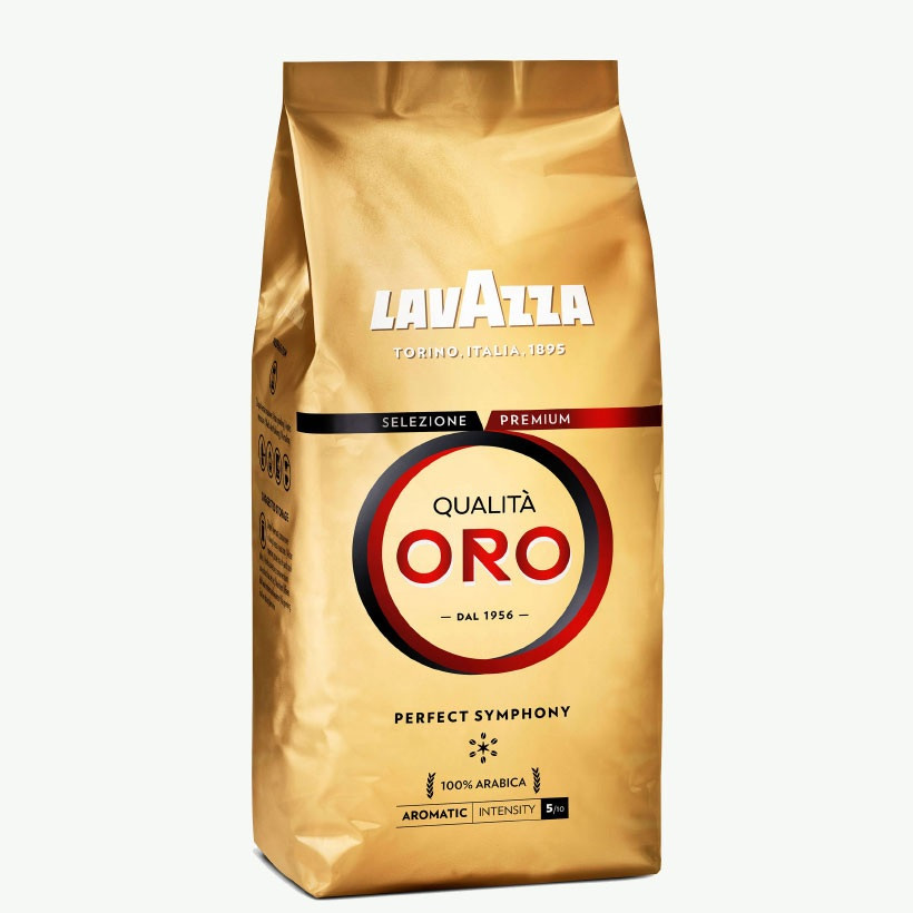 Кава зернова Lavazza Qualita Oro 100% Лавацца Каліті Оро Арабіка 500 г Італія
