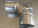 Відвід 90*, діаметр 100 мм вентиляційний, круглий, оцинковка 0,5 мм ., фото 6