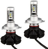 Лампы LED Х3 H4 6000 со светофильтрами на 8000/ 6500/ 3000К комплект 2шт.