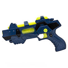 Іграшкова зброя космічний бластер, світло, звук, музика, синій, пластик (242619)