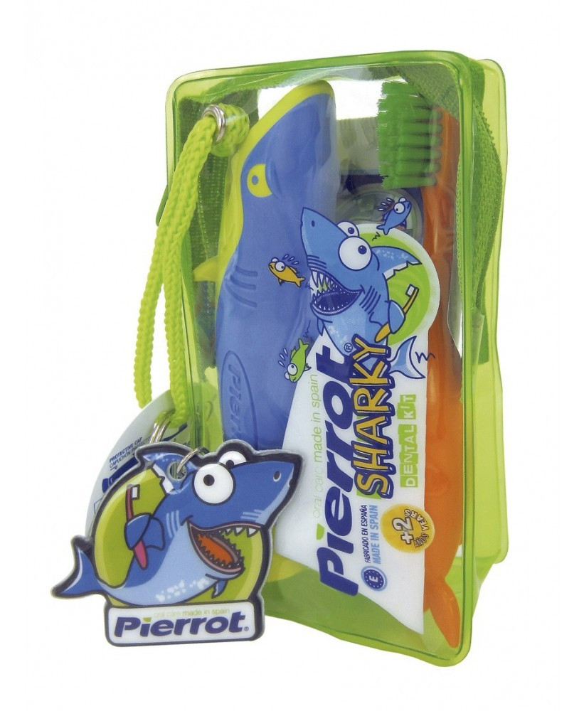 Набір дитячий Pierrot Kit dental infantil Sharky, зубна паста, зубна щітка, брелок Ref.335