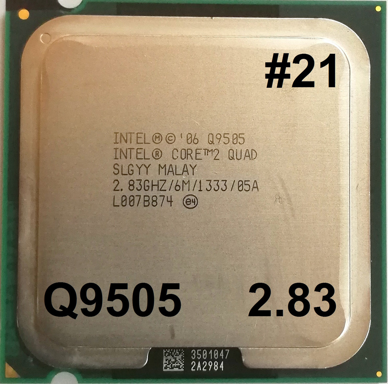 Процесор ЛОТ #21 Intel Core 2 Quad Q9505 R0 SLGYY 2.83GHz 6M Cache 1333 MHz FSB Socket 775 Б/У