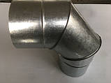 Відвід вентиляція 90* діаметр 150 мм. вентиляційний, круглий, оцинковка 0,5 мм, фото 9