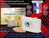 SANISLIM Компактний насос-подрібнювач для примусової каналізації SFA, фото 8