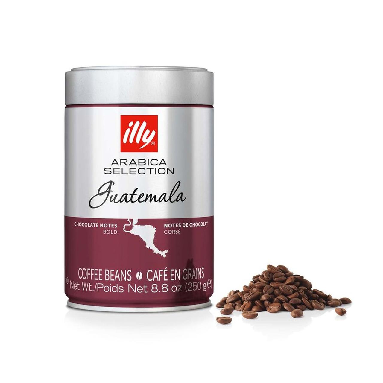 Преміальна кава в зернах illy Guatemala monoarabica 250 грамів у жерстяній банці