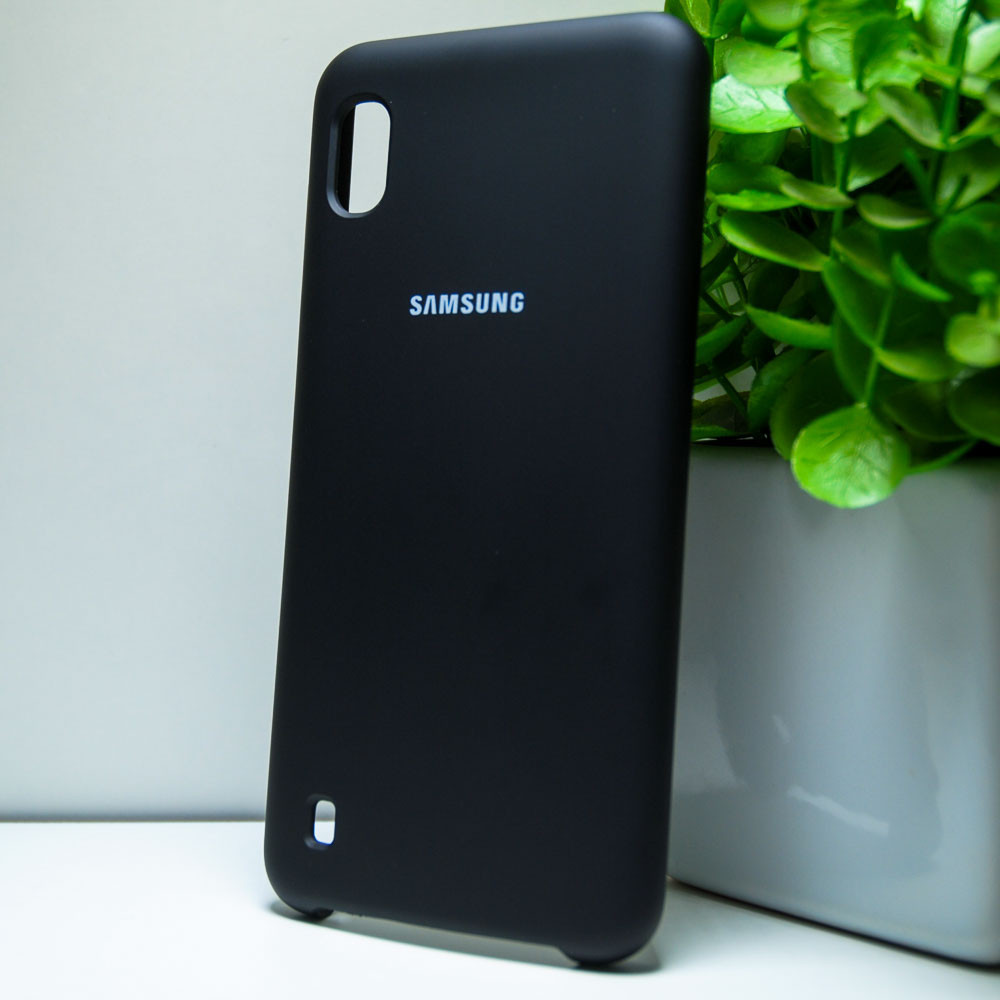 Силіконовий чохол Original Silicone case Samsung A10 2019 Black (чорний)