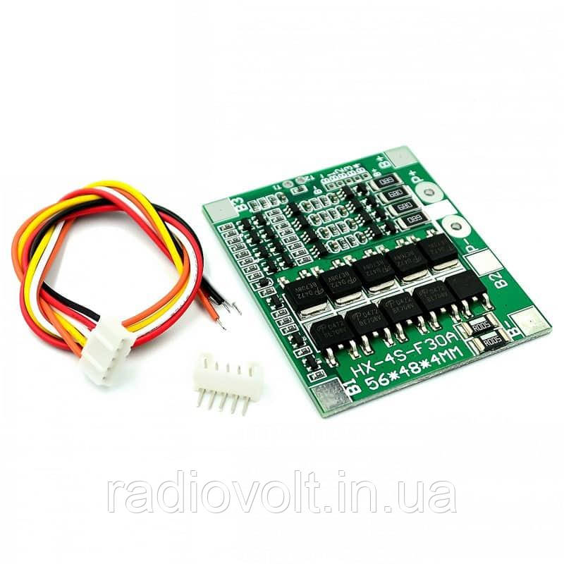 BMS 4S 30A 16,8 В Контролер заряду розряду Li-ion батарей, балансування
