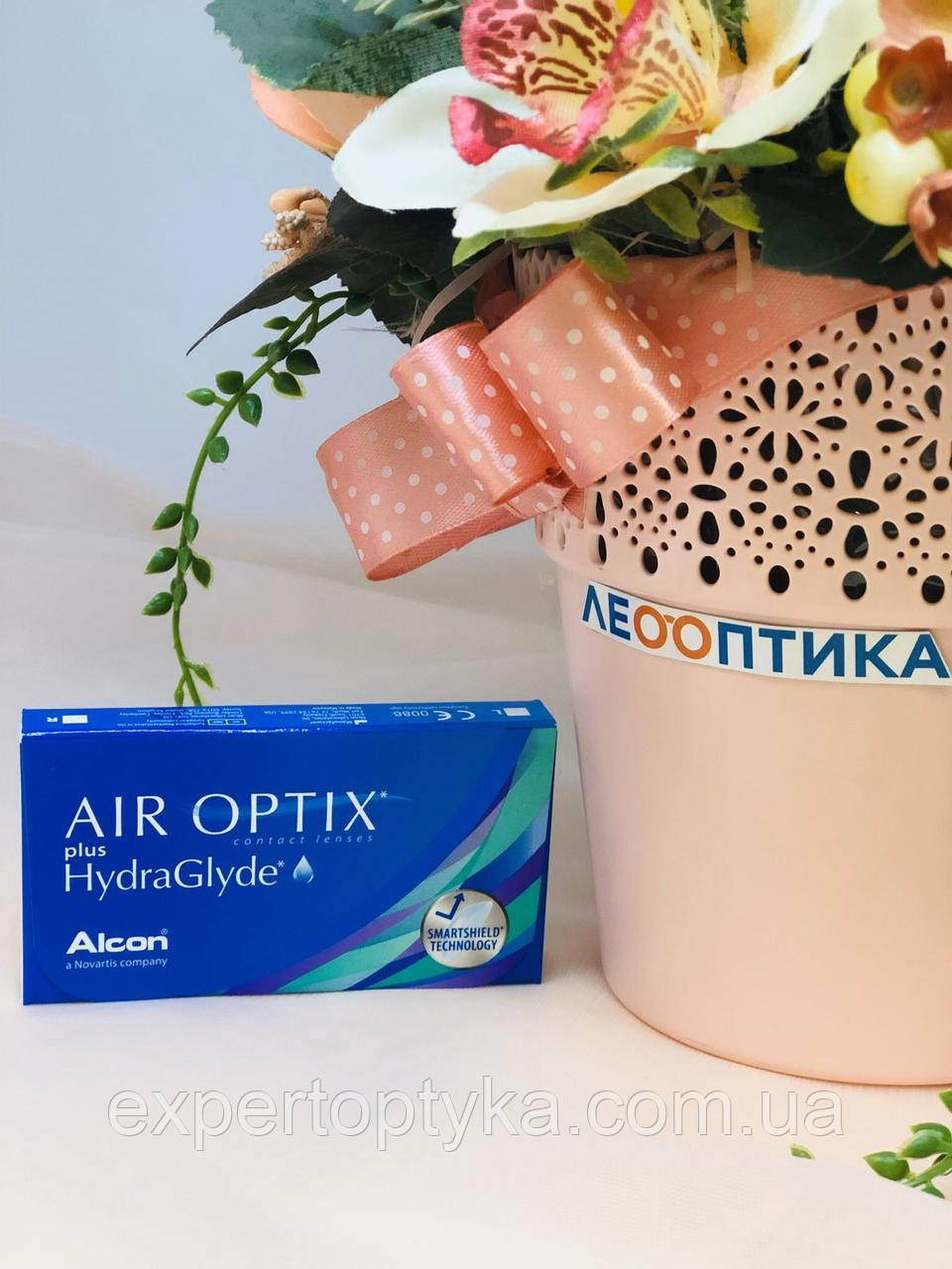 Контактні лінзи "Alcon" Air Optix plus HydraGlyde (3 шт.)