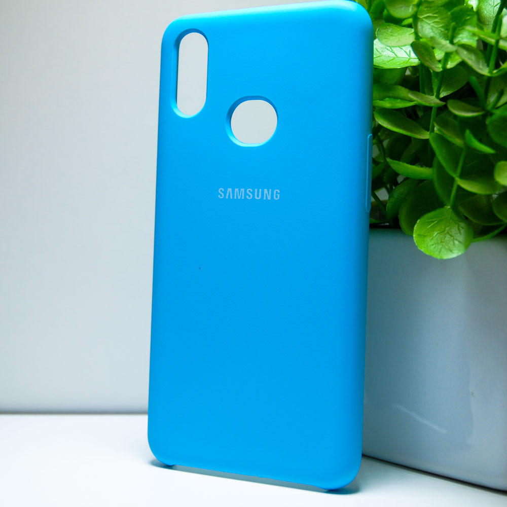 Чохол силіконовий для Samsung A10s 2019 / A107 синій "Original Silicone case"