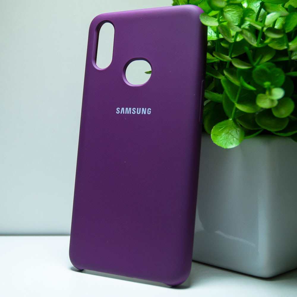 Силіконовий чохол Original Silicone case Samsung A10s 2019 / A107 Purple (фіолетовий)