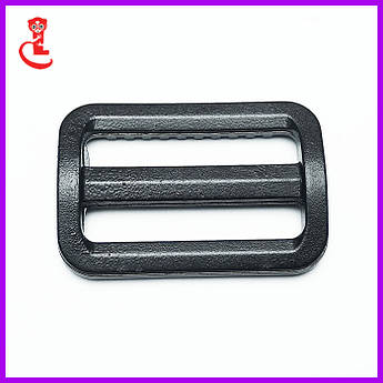 ПРЯЖКА ДЛЯ СУМОК 25ММ. РЕГУЛЯТОР ПЛЕЧОВОГО РЕМЕНЯ. ЧОРНИЙ ПЛАСТИК