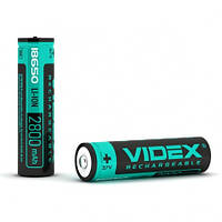 Аккумулятор 18650 с защитой 2800 mAh Li-Ion 3.7V Videx 1 шт