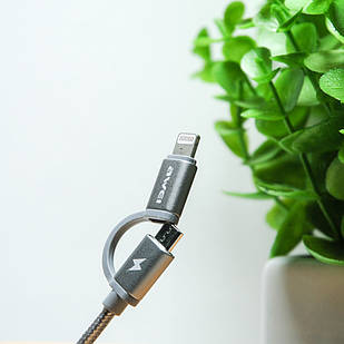 Usb Кабель Awei 2в1 CL-930 Lightning - Micro 1м