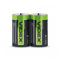 Videx лужна Батарейка LR2O/D 2pcs SHRINK 12 шт/уп