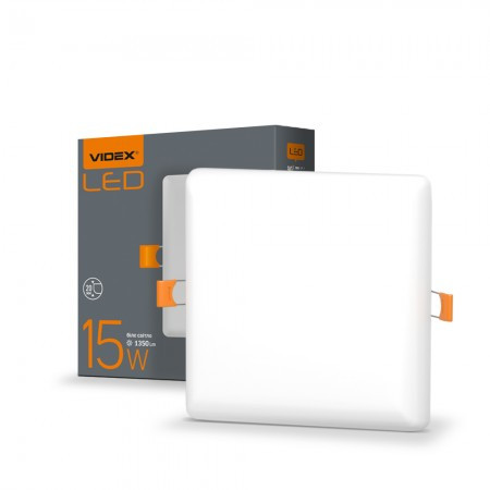 LED світильник безрамковий квадратний 15W 4100K 220 білий