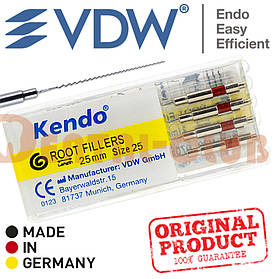 Каналонаповнювачі Кендо, Kendo Root Filler (VDW) фасовані в касету по 4 шт. 25 мм, ISO 25