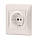 VIDEX BINERA Розетка кремова 1а з заземленням (VF-BNSK1G-CR) (20/120), фото 3