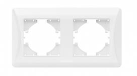 VIDEX BINERA Рамка біла 2 поста горизонтальна (VF-BNFR2H-W) (12/96)