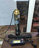 Занурювальний глибинний насос для свердловин відцентровий 4SKM-100 WATERS (бак,монометр,пятерник,реле), фото 3