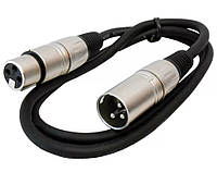 Готовый микрофонный кабель XLR male XLR female BIG ELIT-001 1.5м