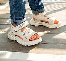 Білі дитячі босоніжки, шльопанці сандалі на липучці босоніжки шльопанці сандалі на липучці