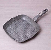 Сковорода-гриль з гранітним антипригарним покриттям 28284 см Kamille KM-4278GR