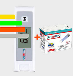 Глюкометр Гамма Міні - Gamma Mini + 50 тест-смужок, фото 1