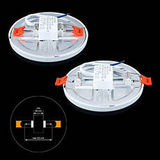 LED світильник BIOM 9W точковий врізний (РУХЛИВІ КЛІПСИ) 5000К 120*20 під вріз від 50 до 110мм коло, фото 5