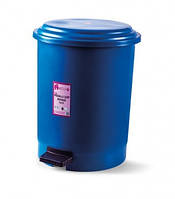 Корзина для мусора с педалью синий пластик 50л pk-50 107