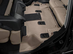 Килими гумові WeatherTech Infiniti QX80 2011-2018 третій ряд бежевий (2й ряд з консоллю)