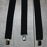 Чоловічі підтяжки чорного кольору, фото 2