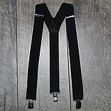 Чоловічі підтяжки чорного кольору, фото 3