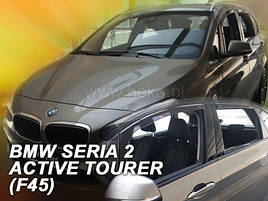 Дефлектори вікон (вітровики) BMW 2 F45 5-ДВЕРНИЙ 2015+ ACTIVE TOURER (HEKO)