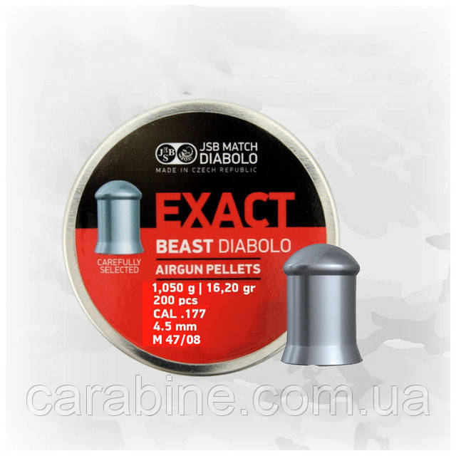 JSB Exact Beast Diabolo 1.05 гр 200 шт/уп 4,52 мм