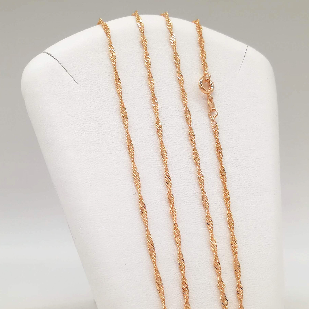 Цепочка Xuping "Сингапур" из медицинского золота, позолота 18K, 31369 (50 см)
