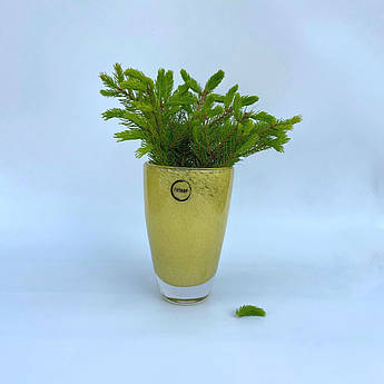 Ваза ручної роботи з гутного скла "Флора"