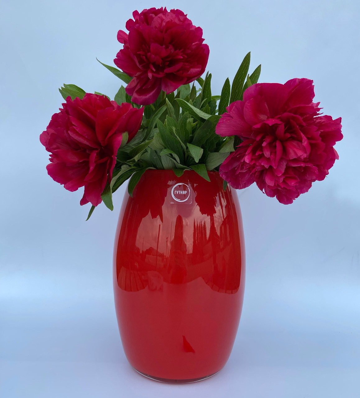 Ваза скляна велика ручної роботи - "Лія", фото 1