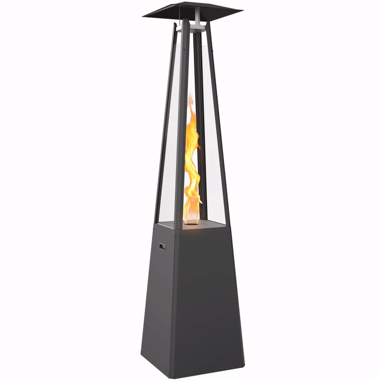 Садовий камін газовий KRATKI UMBRELLA сталевий чорний