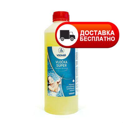 ХИМИЯ ДЛЯ БАССЕЙНА ФЛОК СУПЕР 1л (флокулянт) VODNAR БЕСПЛАТНАЯ ДОСТАВКА ЗАКАЗОВ ОТ 3000 ГРН.