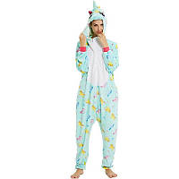 Пижама кигуруми для детей и взрослых Веселый единорог|кенгуруми.Топ!