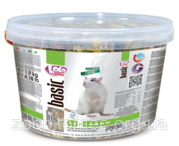 Корм для декоративних щурів Lolo Pets (Лоло Петс) повнораціонний, 1,9 кг