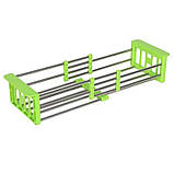 Складна багатофункціональна кухонні полку Kitchen Drain Shelf Rack Зелена, фото 3